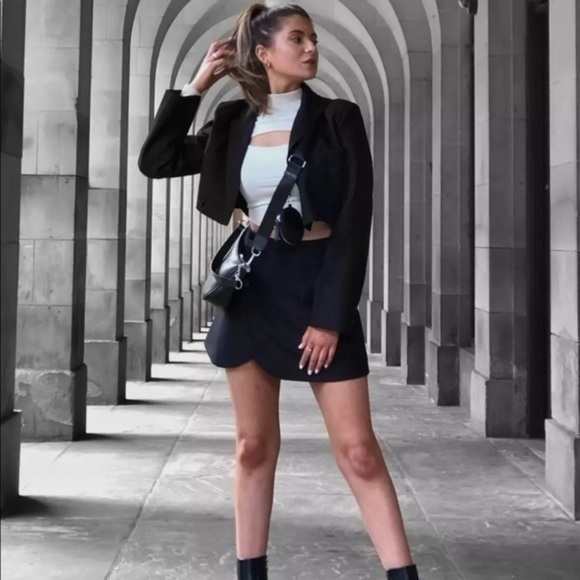 Two Piece Skirt + Jacket Blazer Set